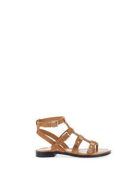 Sandali pelle scamosciata MARRONE CHIARO 41