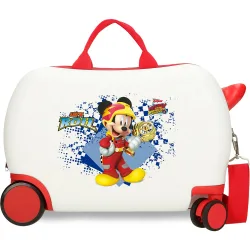 Maleta infantil 2 ruedas multidireccionales Joy Mickey con capacidad de 24L en