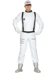 Astronaut-Kostüm Karneval-Kostüm weiss-schwarz