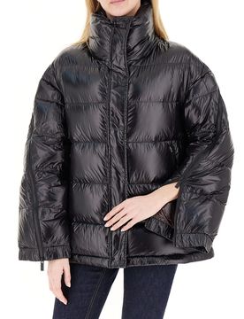 Piumino con maniche zip NERO S