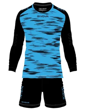Ensemble à Manches Longues Gardien De But Defense Turquoise / Black 2XS - Givova - FashionsVida