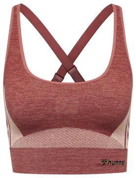Soutien-gorge De Sport Cleaa Sports Seamless Withered Rose / Rose Tan Melange XS - Hummel - FashionsVida