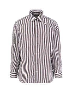Men's 100% Cotton Dress Shirt with Mother-of-Pearl Buttons