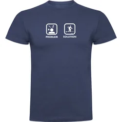 T-shirt à Manches Courtes Problem Solution Surf Denim Blue XL