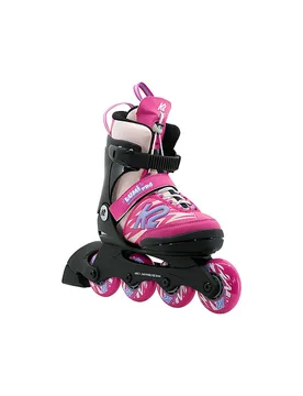 Pattini in linea da bambina Eddie Lumi Pro rosa 35-40 - K2 - FashionsVida