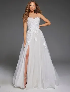 Classic Wedding Dress Customized Sleeveless Sweetheart Neck Lace Applique A Line Bridal Gown Robe De Mariee Sweep Train - Aliexpress - FashionsVida