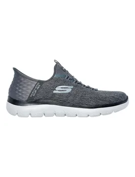 Sneakers Vegan Grigie Hands Free Slip-ins: Summits - Key Pace 42 - Skechers - FashionsVida