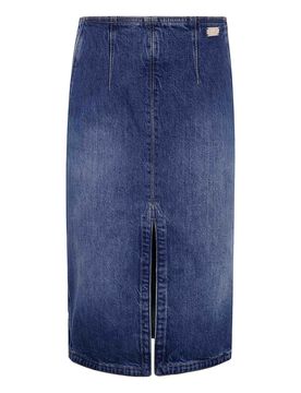 Gonna longuette in denim