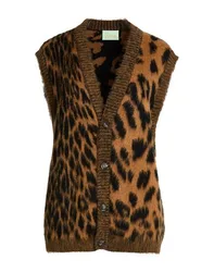 Strickjacke Damen Lederfarben L Damen