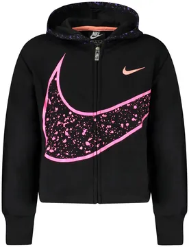 Mädchen KAPUZENSWEATSHIRT Schwarz 36J287_NEBLACK