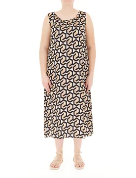 Abito smanicato midi BEIGE 23 - N.O.W. NATION OF WOMEN by PERSONA - FashionsVida
