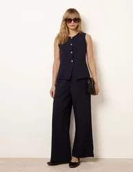 Tailored Two-Piece Co-Ord Set - M / NAVY - female