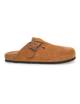 Ciabatte cuoio con fibbia in vera pelle 335A013PR 40