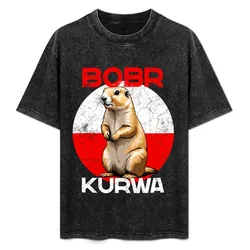 Bobr Kurwa Polish Meme Funny Saying T-Shirt Minimalist Graphic Tee Shirt