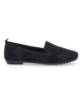 Ballerine Mocassini neri in tessuto con soletta morbida PRESZ32 36 - THE FIRST - FashionsVida