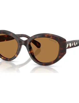 Occhiali da sole, Forma Cat-eye, SK6005, Marroni OS - Swarovski - FashionsVida