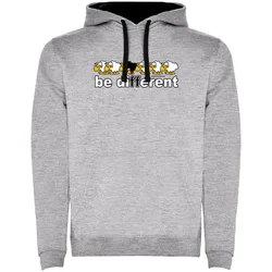 Sweat à Capuche Be Different Train Two-colour Heather Grey / Black L