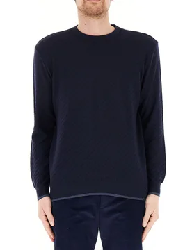 Maglione lana vergine BLU NAVY XXL - Paul & Shark - FashionsVida