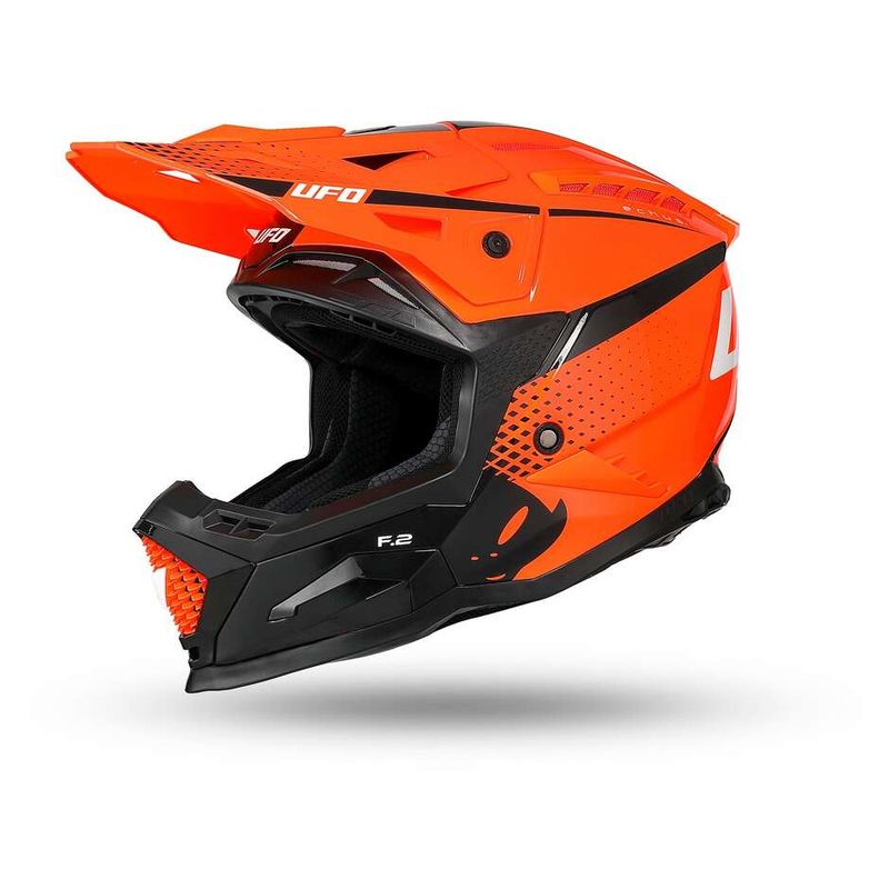 Casco Moto Cross Enduro ECHUS Arancio Nero taglia L
