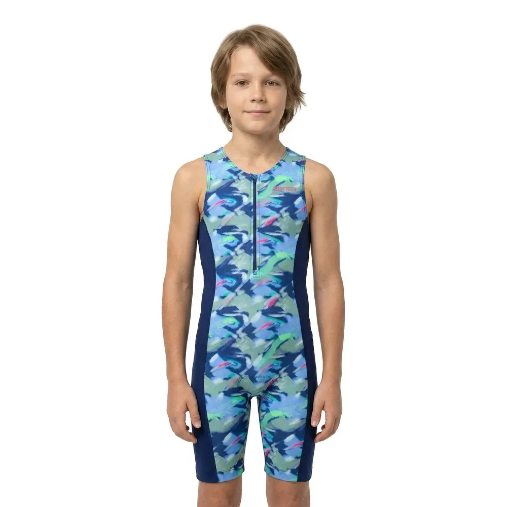 Triathlon Senza Maniche Tri Adventure Navy 10-12 Anni - Zone3 - FashionsVida
