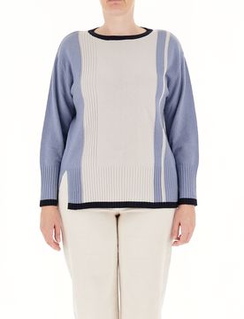 Maglione in lana AZZURRO L