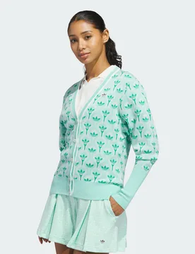Cardigan Originals All Over M White / Clear Mint - Adidas - FashionsVida