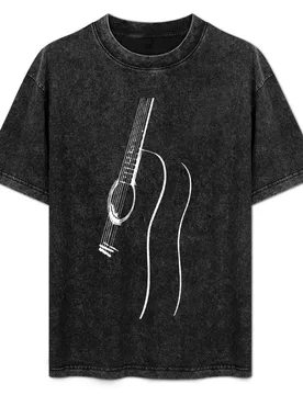 Acoustic Guitar Design T-Shirt Stretch Fabric Comfort T-Shirt - Aliexpress - FashionsVida