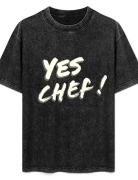 Yes Chef !, Yes Chef, Text Design, Pack, T-Shirt Casual Street Style Short Sleeve Tee - Aliexpress - FashionsVida