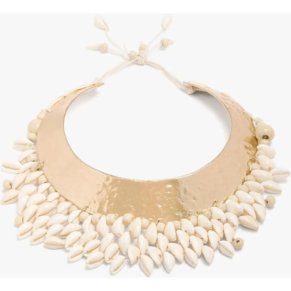 Collar corto rígido con conchas decorativas - Parfois - FashionsVida