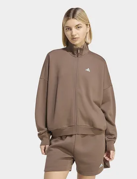 Womens Top Da Allenamento Studio Con 3 Strisce - Marrone, marrone marrone Donna taglia 2XL - Adidas - FashionsVida