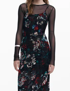 Damen KLEID Schwarz 25WWVK11_NE2000