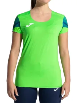 Maglietta A Maniche Corte Elite Xi Fluor Green / Navy S - Joma - FashionsVida