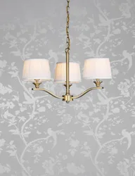 Hemsley Pleated Pendant Light Antique Brass