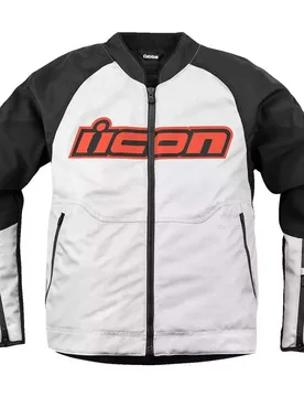 Giacca Moto OVERLORD3 CE Bianco taglia L - Icon - FashionsVida