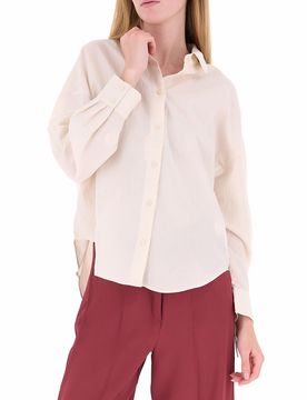 Camicia in viscosa AVORIO 42