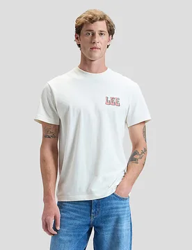 Relaxed Vinyl Tee Natural Größe S male - Lee - FashionsVida