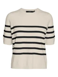 VMSABA PLAIN SS O-NECK PULLOVER GA female
