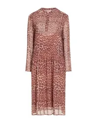 Vestido midi Mujer Marrón chocolate 36,38 Mujer