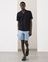 Textured Shorts Dusty Blue male