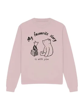 Unisex Winnie The Pooh Classic Pooh & Piglet Story Sweatshirt, Pink Size: XL - Pink - Size: XL - Disney - FashionsVida