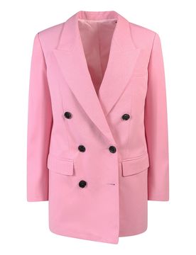 Blazer in viscosa e cotone
