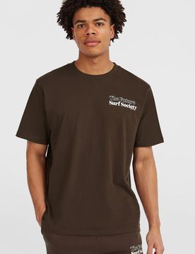 Future Surf Society T-Shirt - Braun - Herren - Größe: XS