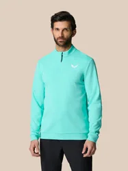Golf Club Classic 1/4 Zip Top - Light Aqua Light Aqua L male