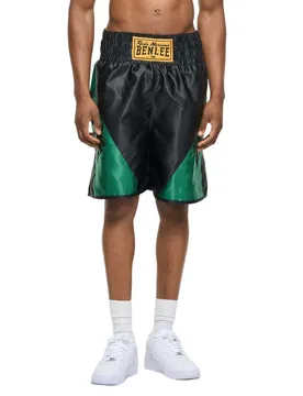 Short De Boxe Bonaventure Black / Green 2XL - Benlee - FashionsVida