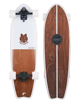 Planche à Roulettes Cruiser Surfy Ii 32.5´´ Brown / White One Size unisex