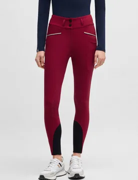 Equestrian Damen Reithose HAILEY HIGH WAIST VOLLBESATZ red - BOSS - FashionsVida