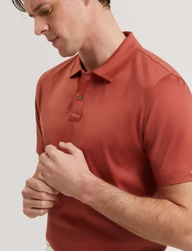 Pure Cotton Connall Polo Shirt Red male - Ted baker - FashionsVida