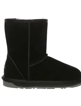 Mens Men Kookaburra Short Classic Boots - Black Suede - Size Uk 14 - EVER AU - FashionsVida