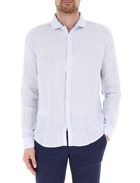 Camicia in lino AZZURRO CHIARO XL