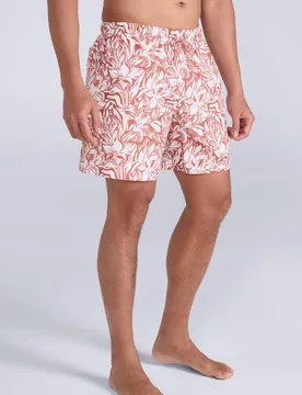Aruba Printed Mens Swimshorts - Orange - Orange - Size: L - Mountain Warehouse - FashionsVida